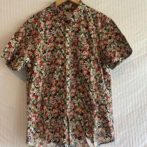 J. Crew men’s short-sleeve floral shirt, large